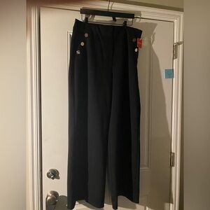 SPANX Ponte Button Front Wide Leg Pants Size 2X NWT